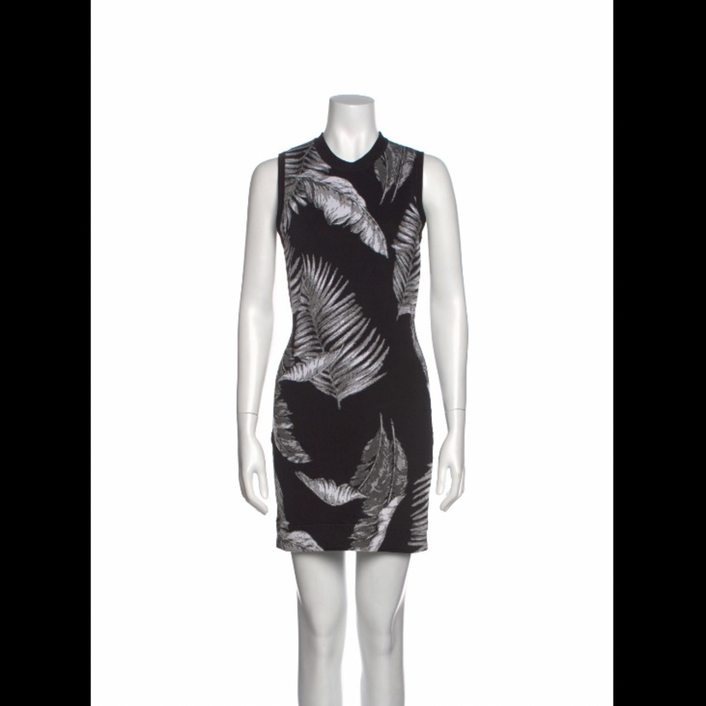 Alexander Wang Shift black printed dress size medium